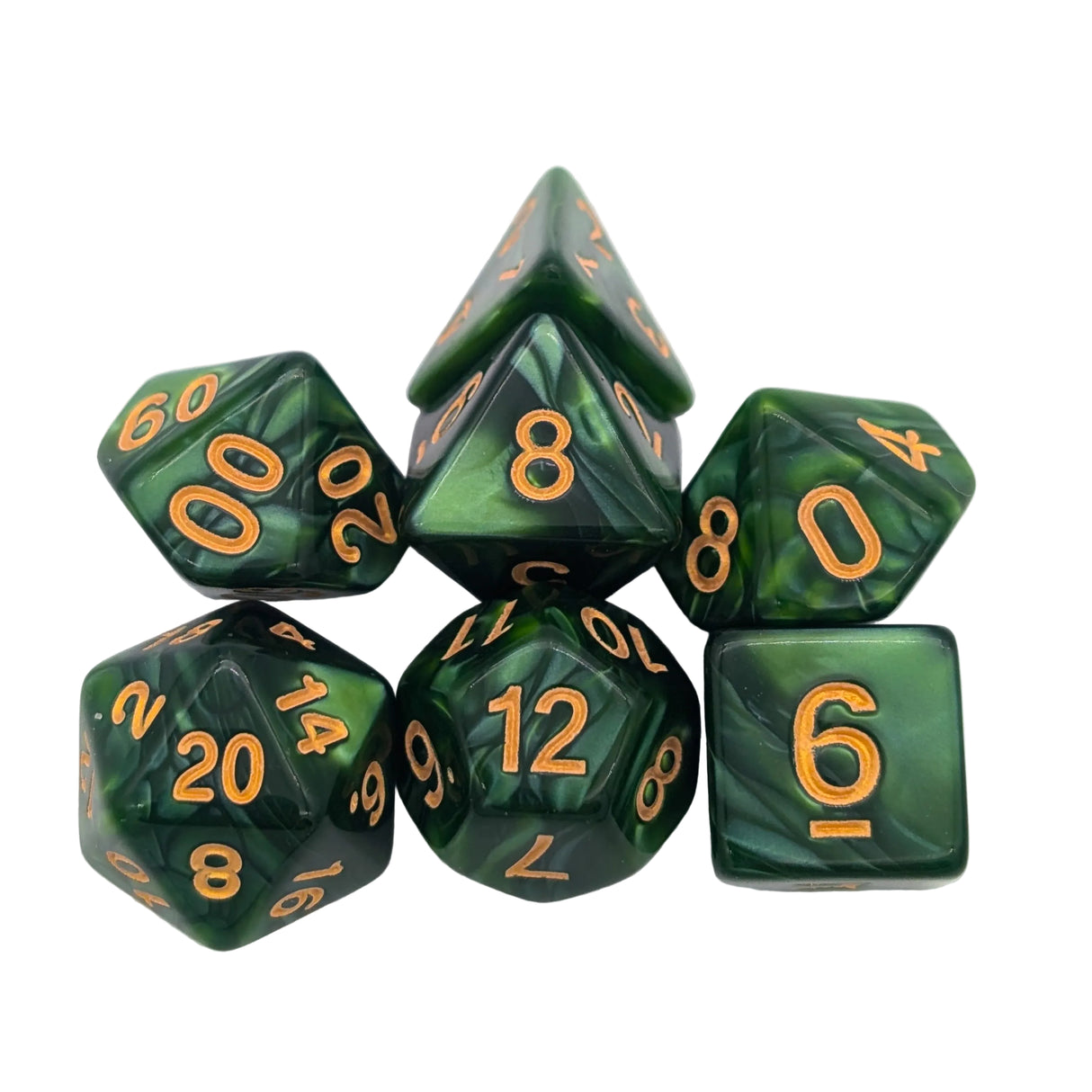 Pearl Ogre Green Dice Set