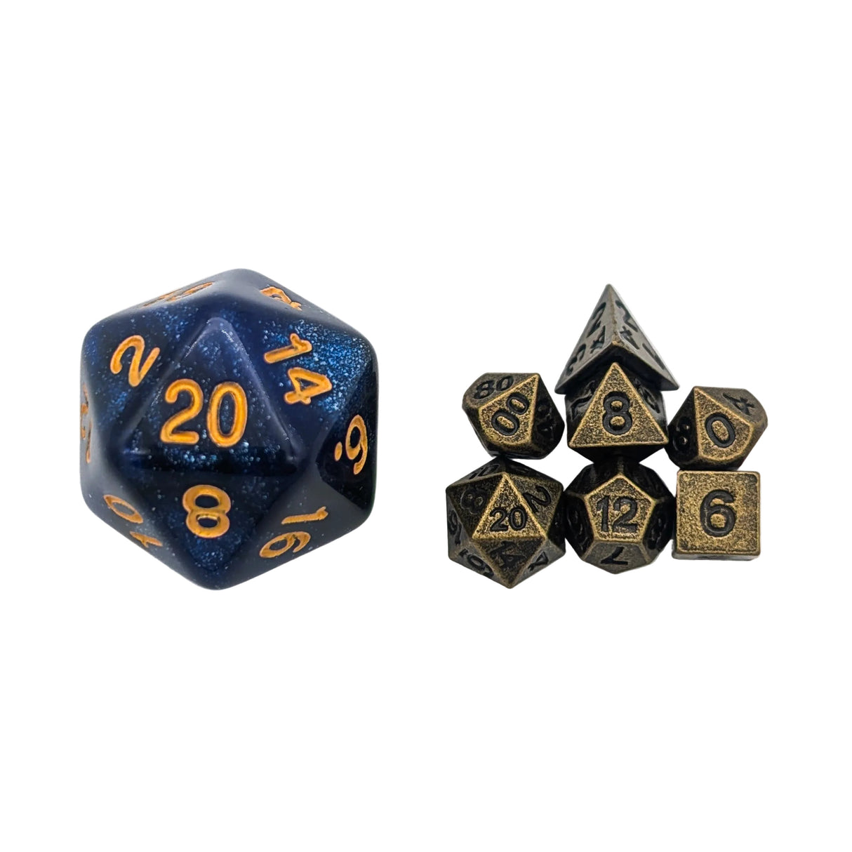 Gold Mini Dice Set