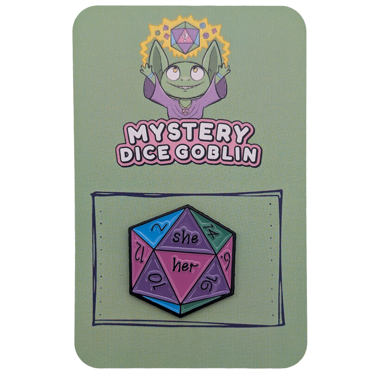 She/Her Pride Pin