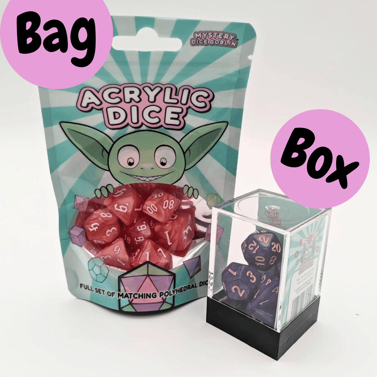 Archaic Dark Blue Dice Set