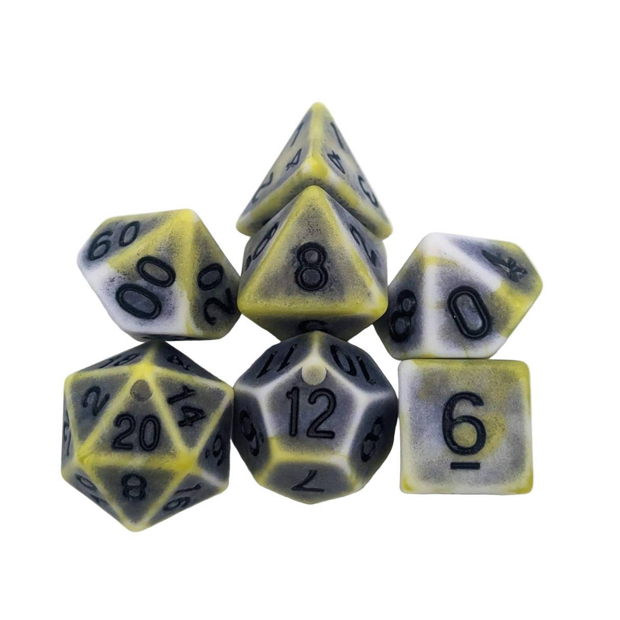 Archaic Dark Yellow Dice Set
