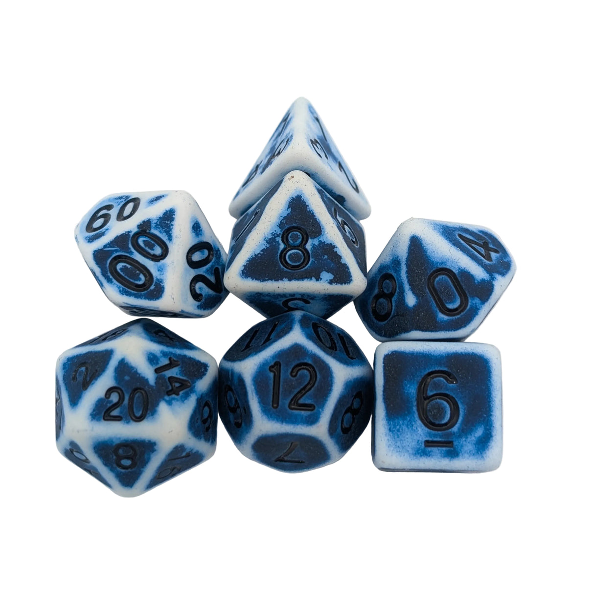 Archaic Light Blue Dice Set