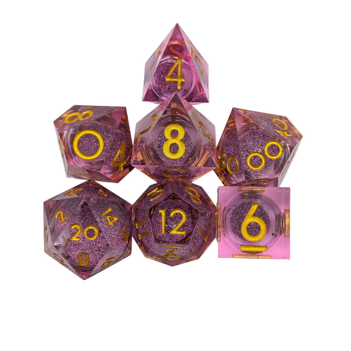Shimmer Rose Liquid Core Dice Set