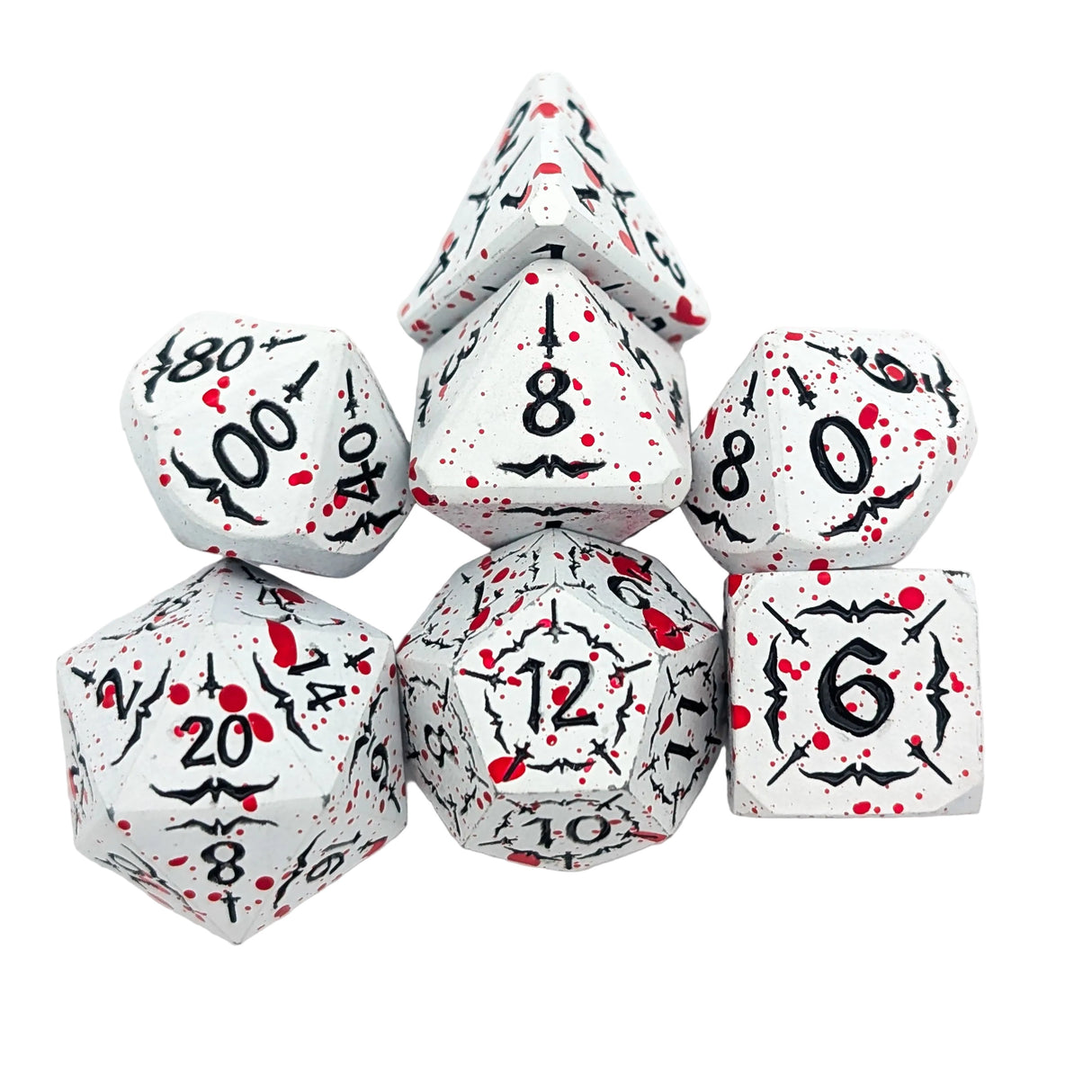 Arcana Splatter Metal Dice Set