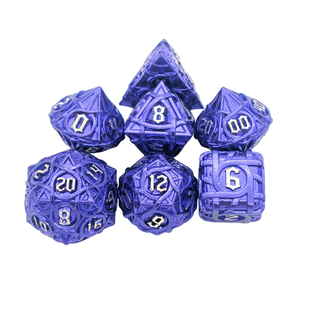 Thorns Purple Metal Dice Set