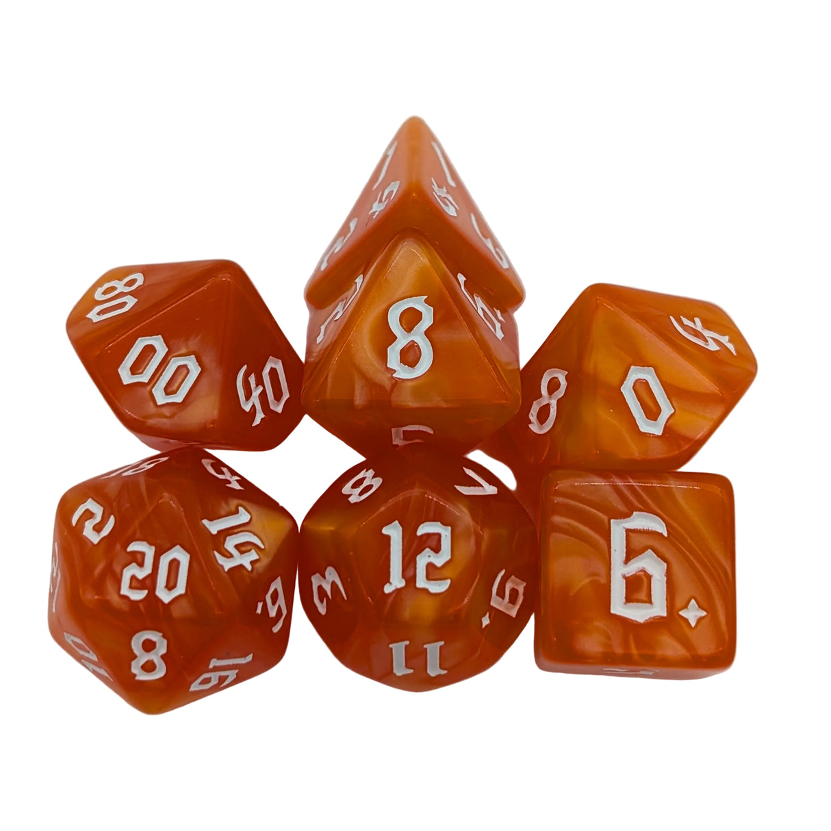 Mist Orange Dice Set