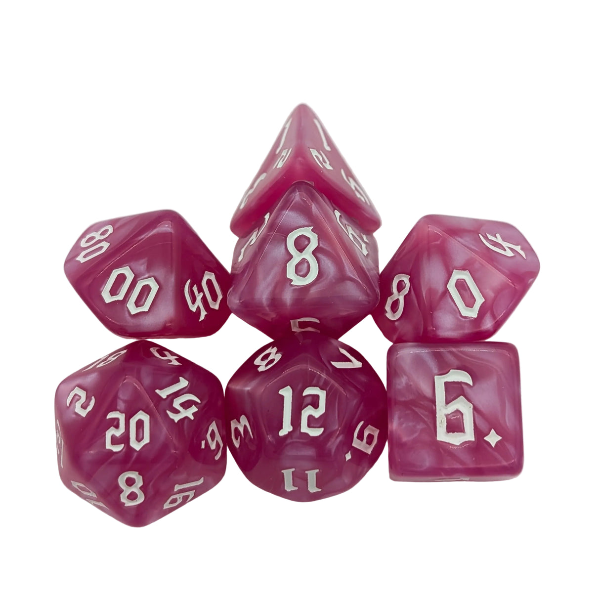 Mist Pink Dice Set