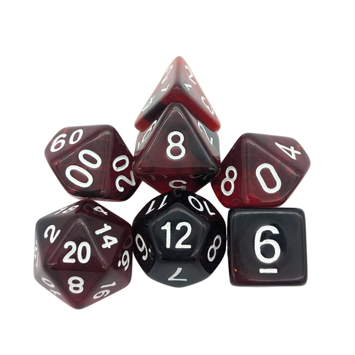 Smoke Red Dice Set
