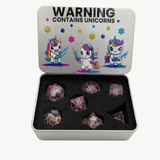 Unicorn Dice Tin