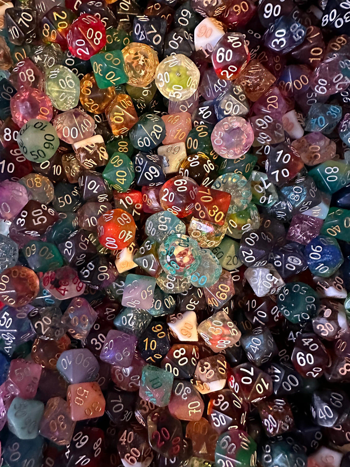 Mystery Bulk Random Dice Scoop | Mixed Dnd Polyhedral Scoop of Dice | DnD Tabletop Role Playing Games | Mystery Dice Scoops