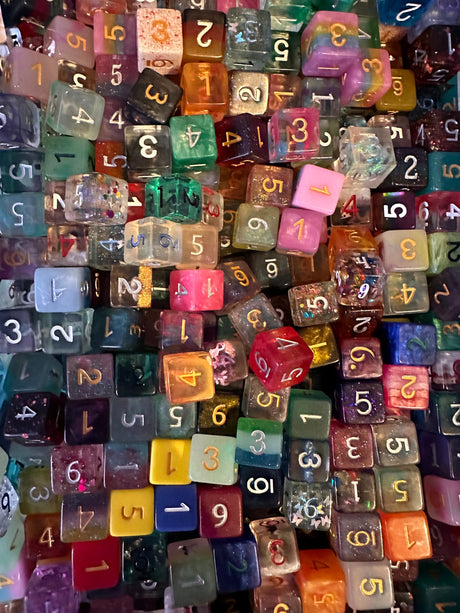 Mystery Bulk Random Dice Scoop | Mixed Dnd Polyhedral Scoop of Dice | DnD Tabletop Role Playing Games | Mystery Dice Scoops