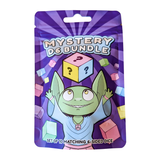 Packaged wholesale set of 10 matching 6-sided dice with a goblin holding dice on a purple background.